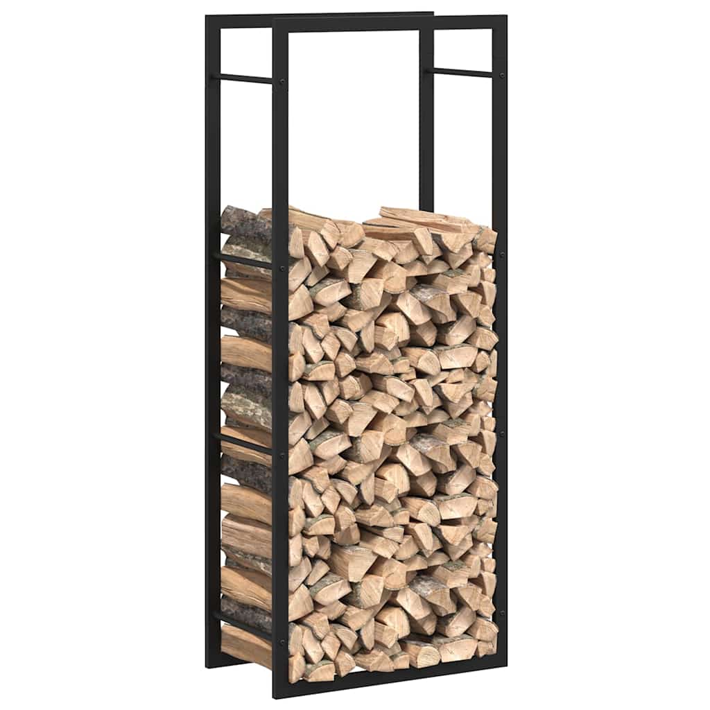 Stovas malkoms, matinės juodos spalvos, 50x28x132cm, plienas