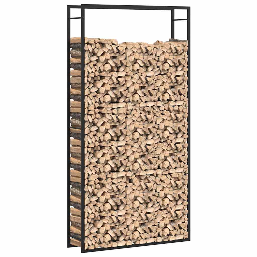Stovas malkoms, matinės juodos spalvos, 110x28x214cm, plienas