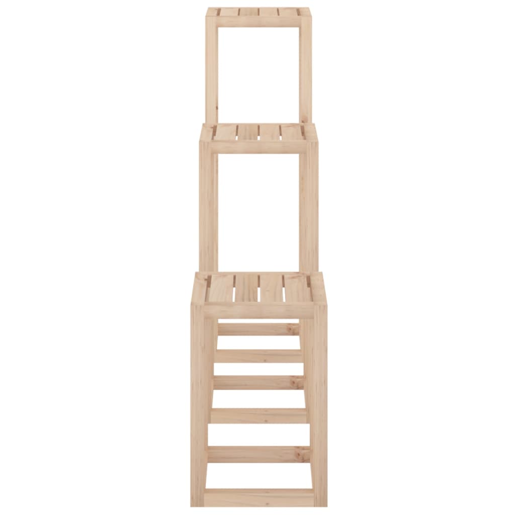 Stovų augalams rinkinys, 3 dalių, pušies medienos masyvas