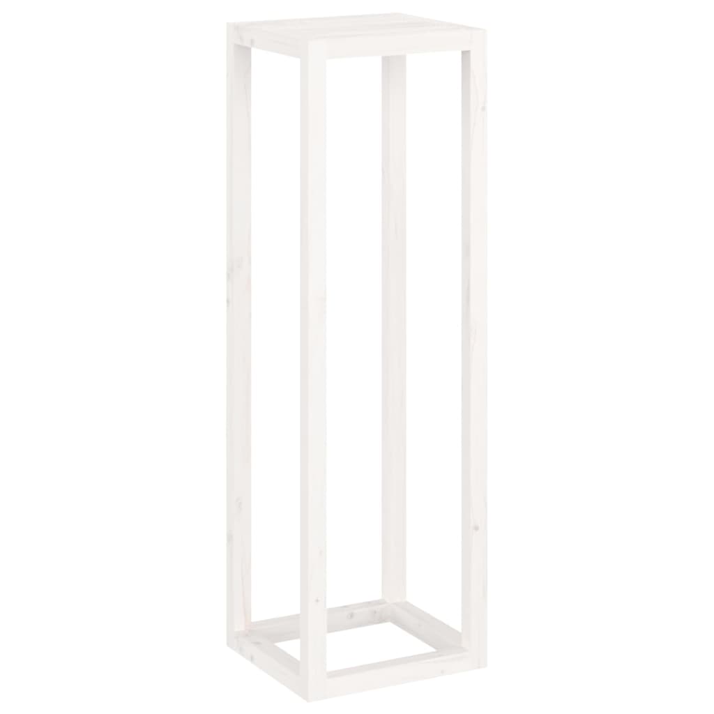 Stovų augalams rinkinys, 3 dalių, baltas, pušies masyvas