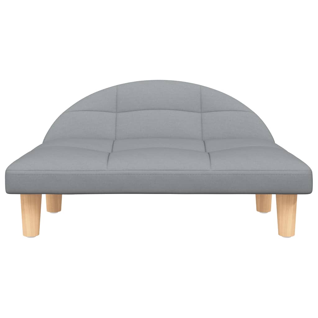 Lova šunims, šviesiai pilkos spalvos, 70x52x30cm, audinys