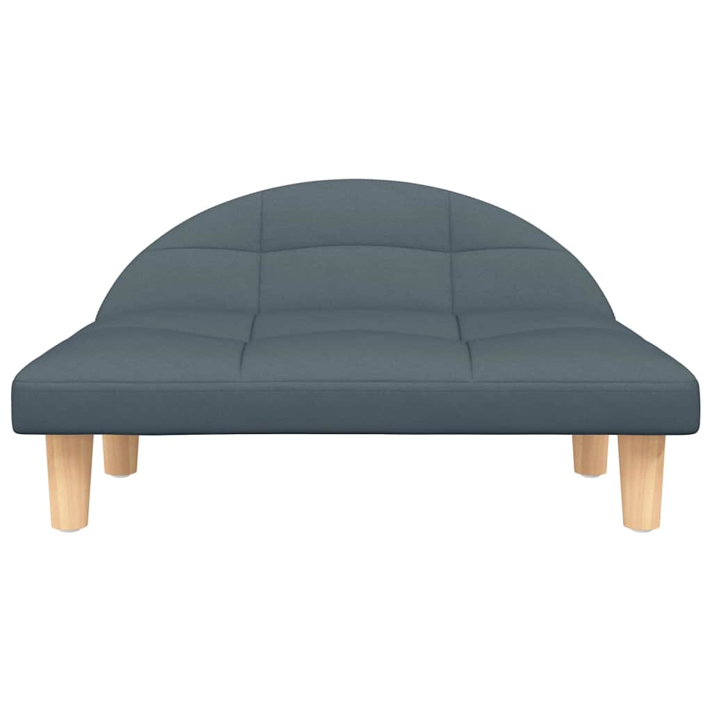 Lova šunims, tamsiai pilkos spalvos, 70x52x30cm, audinys