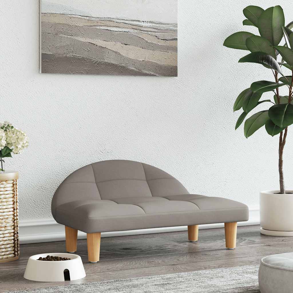 Lova šunims, rusva spalvos, 70x52x30 cm, audinys