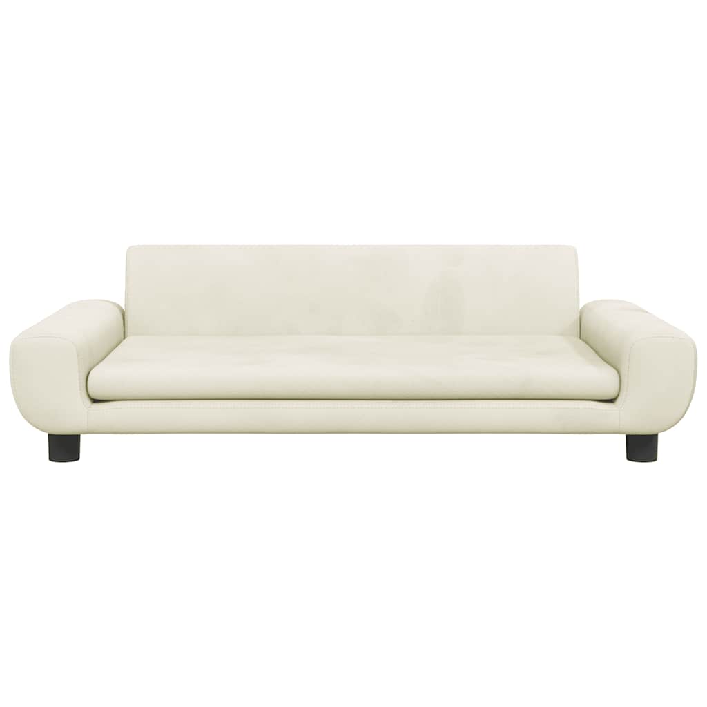 Lova šunims, kreminės spalvos, 100x54x33cm, aksomas