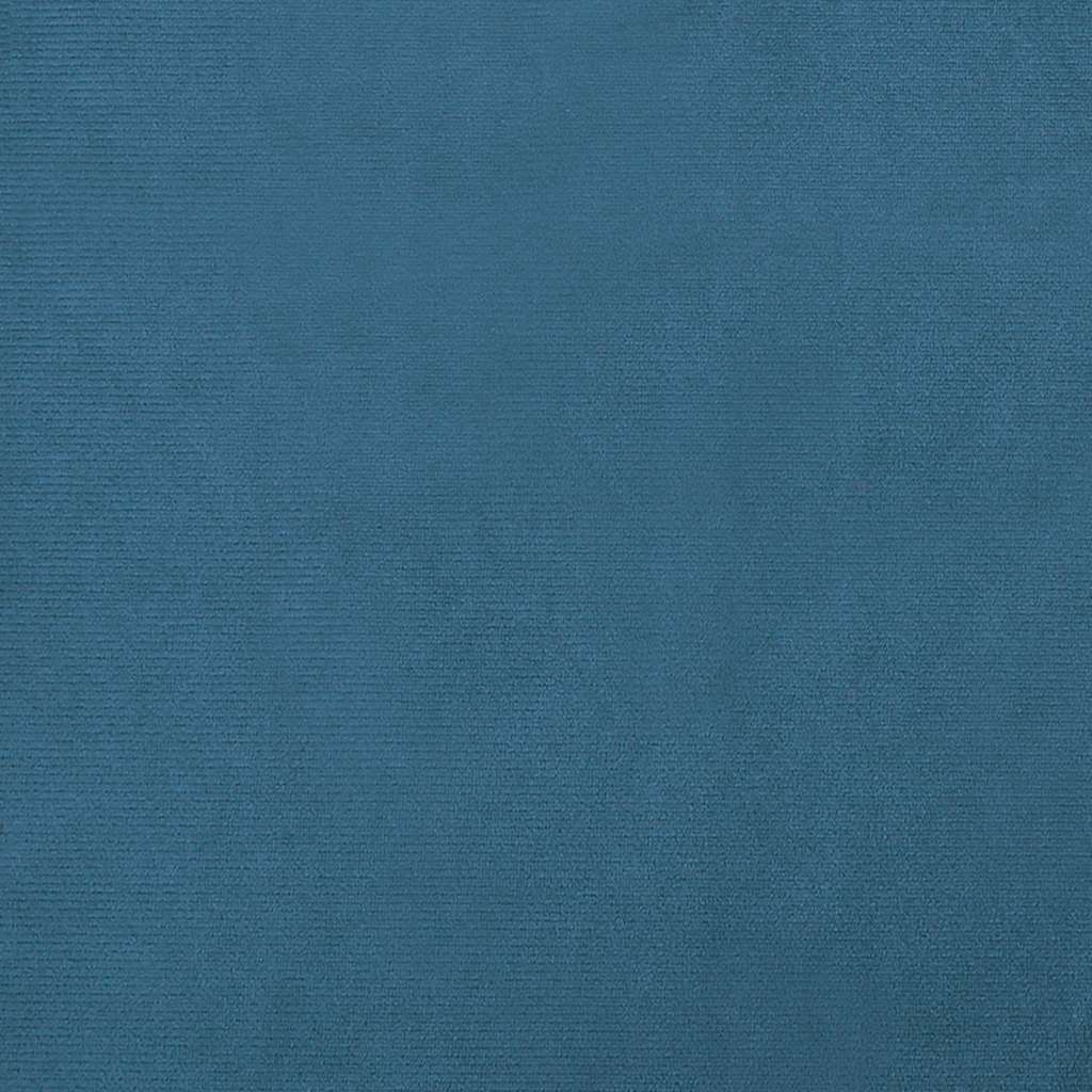 Lova šunims, mėlynos spalvos, 70x45x33cm, aksomas