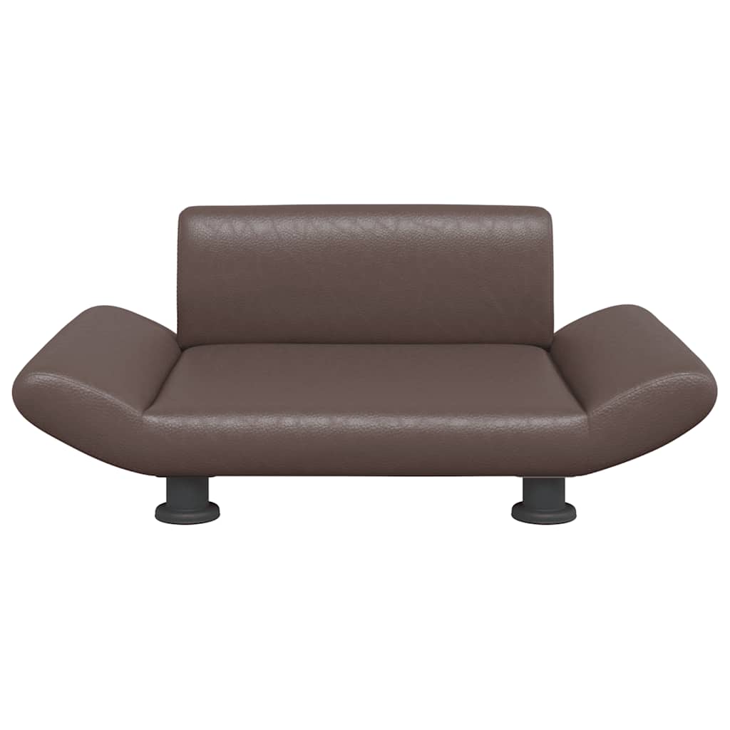 Lova šunims, rudos spalvos, 70x45x28cm, dirbtinė oda