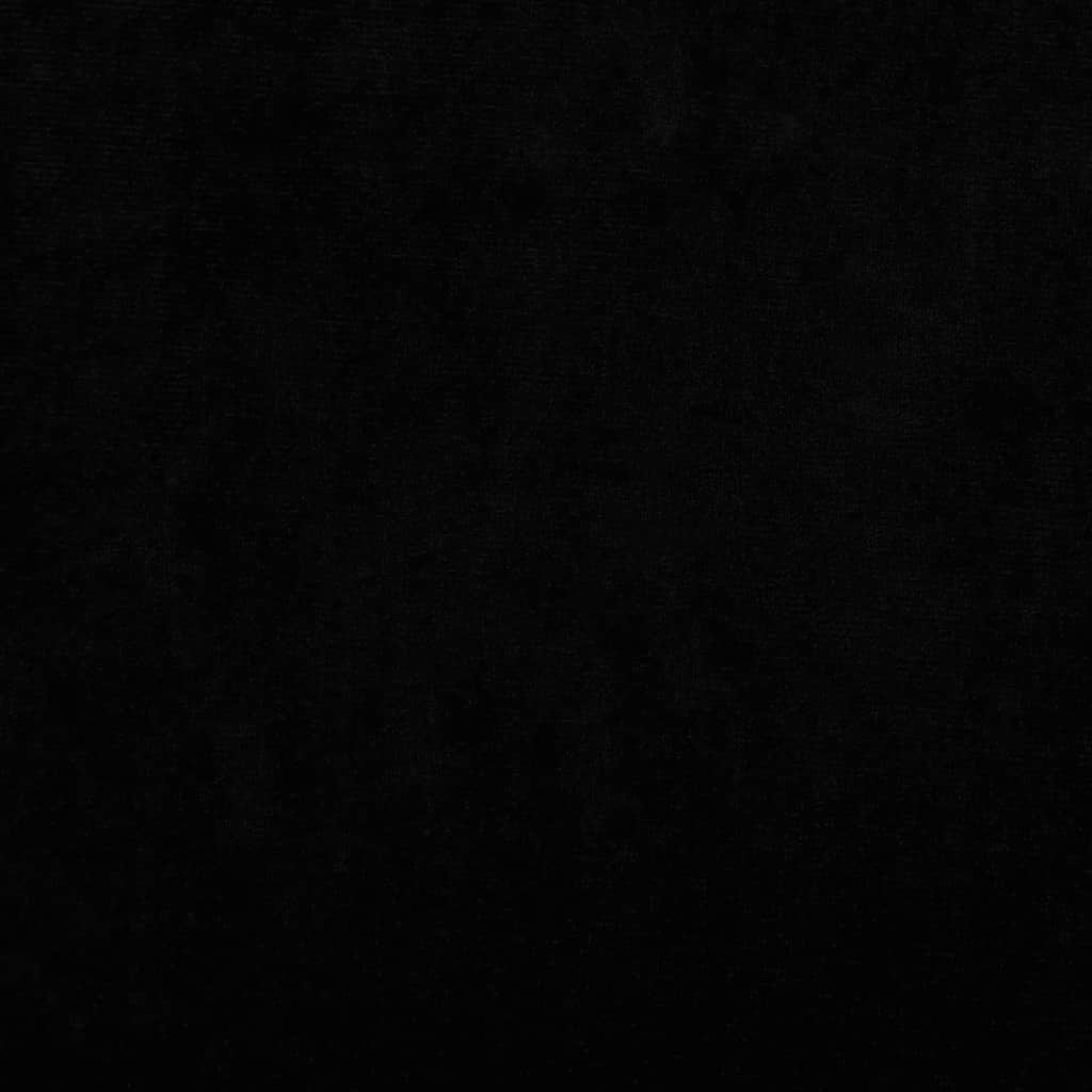 Lova šunims, juodos spalvos, 100x50x21cm, aksomas