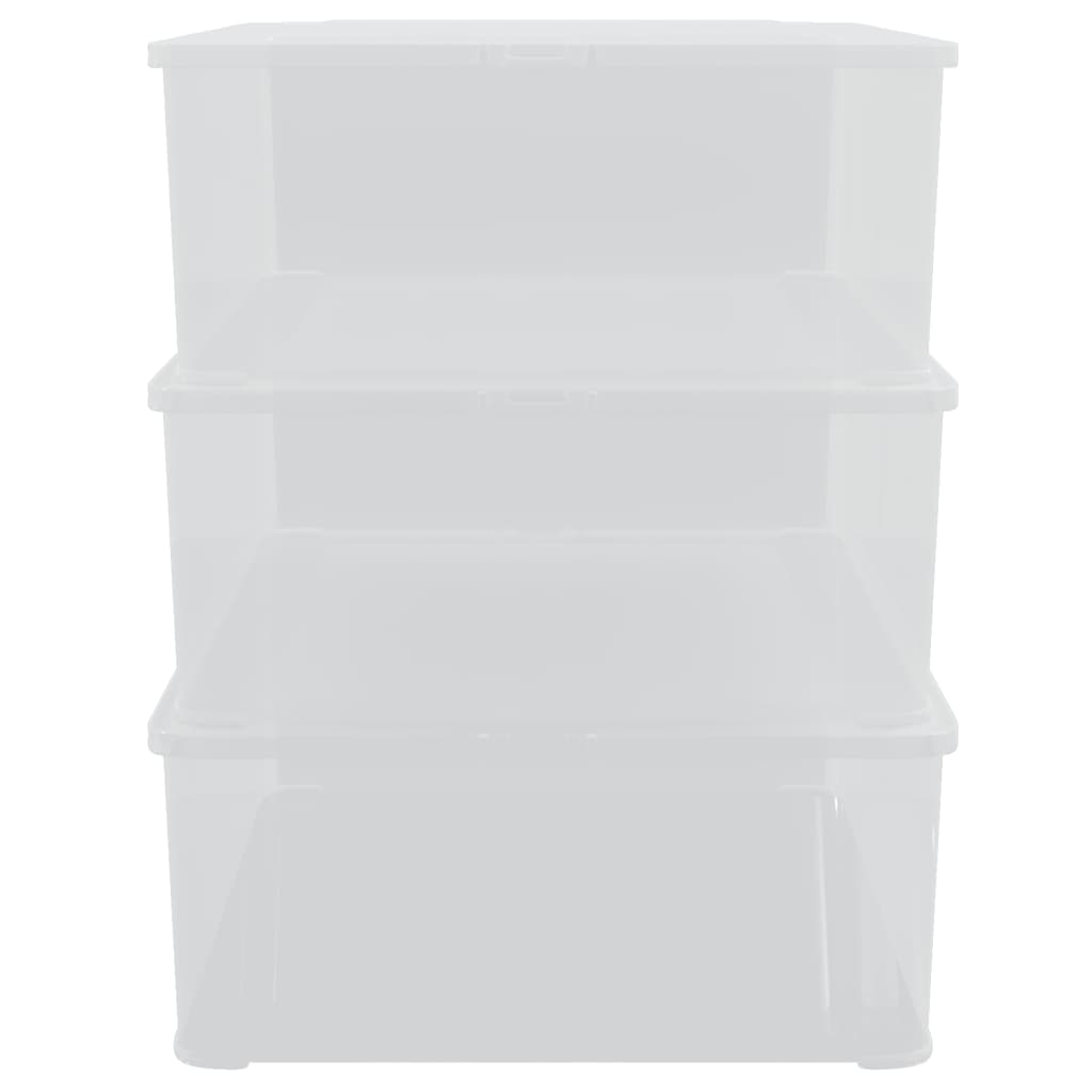 Plastikinės daiktadėžės, 3vnt., 25l, sukraunamos