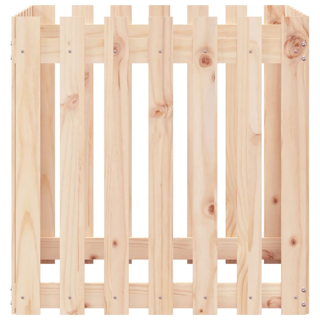 Sodo lovelis, 70x70x70cm, pušies masyvas, tvorelės dizaino