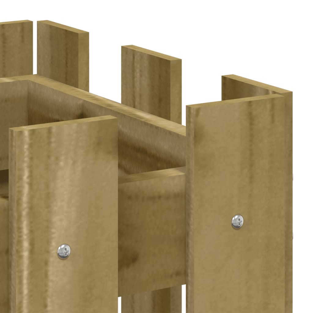 Sodo lovelis, 60x30x30cm, impregnuota pušis, tvorelės dizaino