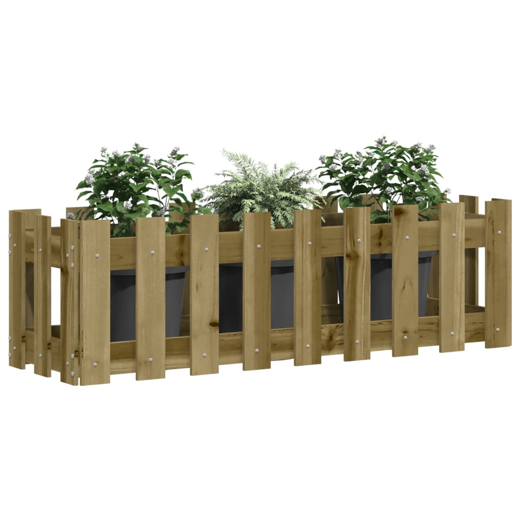 Sodo lovelis, 100x30x30cm, impregnuota pušis, tvorelės dizaino