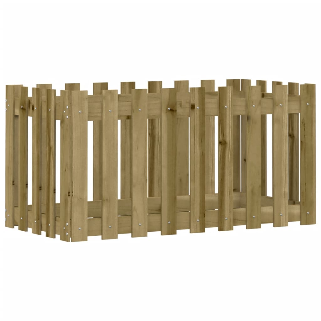 Sodo lovelis, 100x50x50cm, impregnuota pušis, tvorelės dizaino