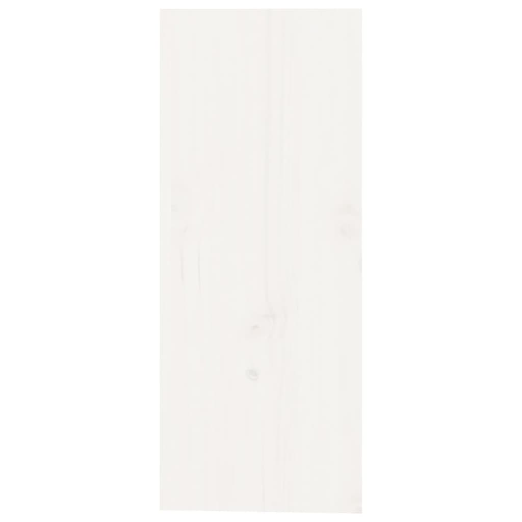 Vyno spintelė, balta, 62x25x62cm, pušies medienos masyvas