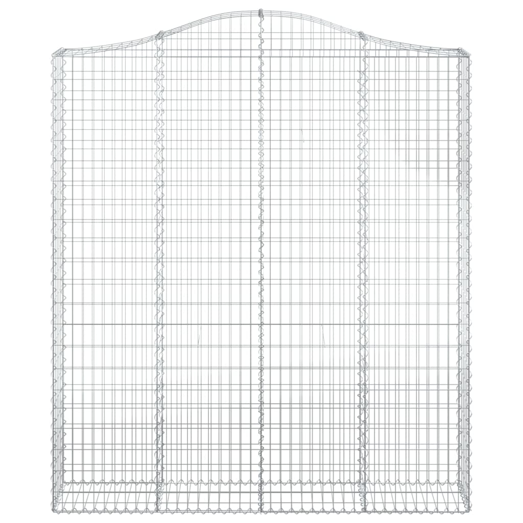 Išlenkti gabiono krepšiai, 2vnt., 200x30x220/240cm, geležis