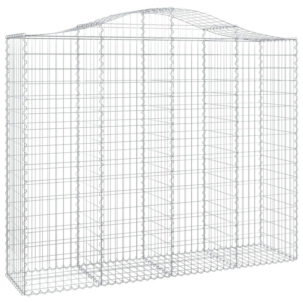 Išlenkti gabiono krepšiai, 20 vnt., 200x50x160/180cm, geležis