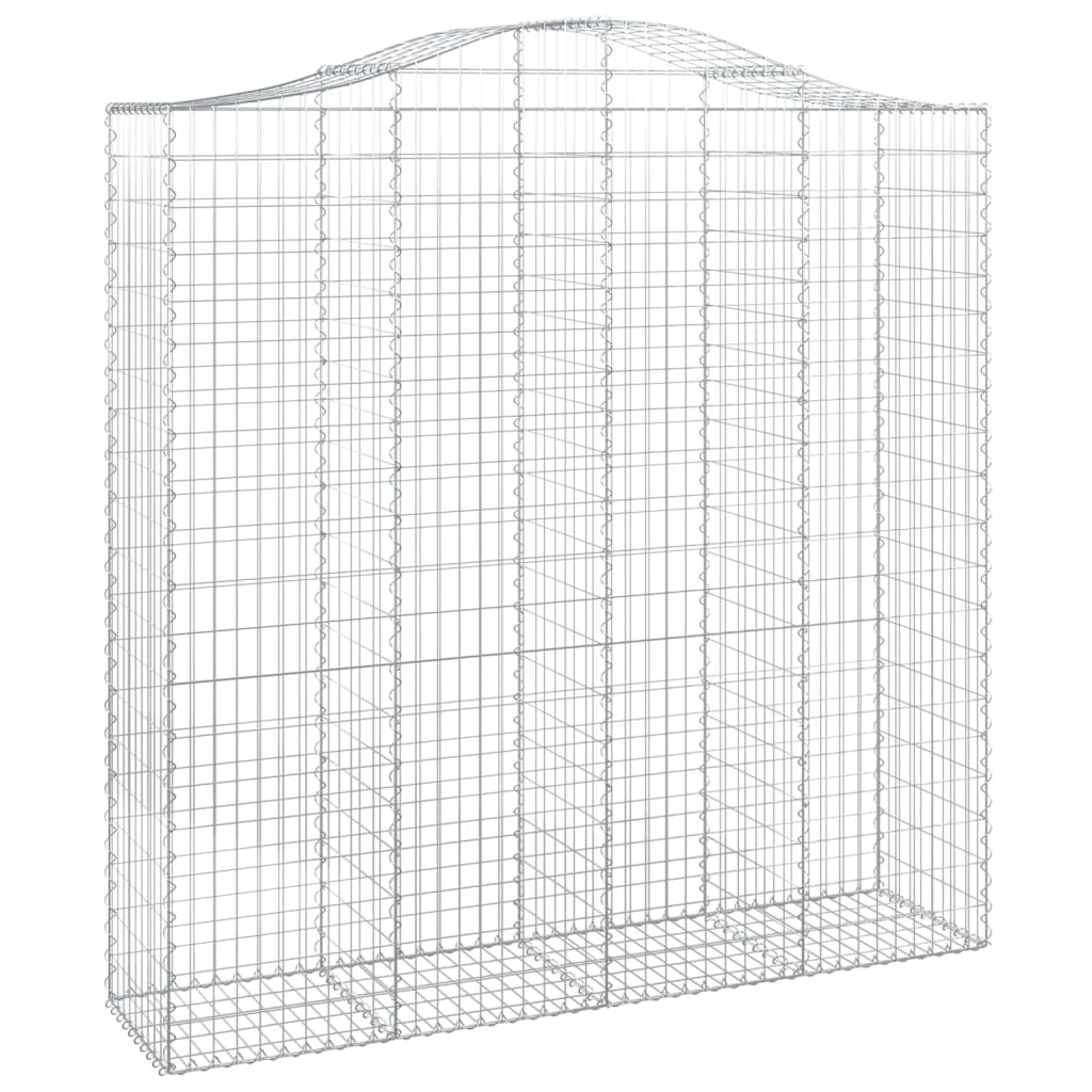 Išlenkti gabiono krepšiai, 2vnt., 200x50x200/220cm, geležis
