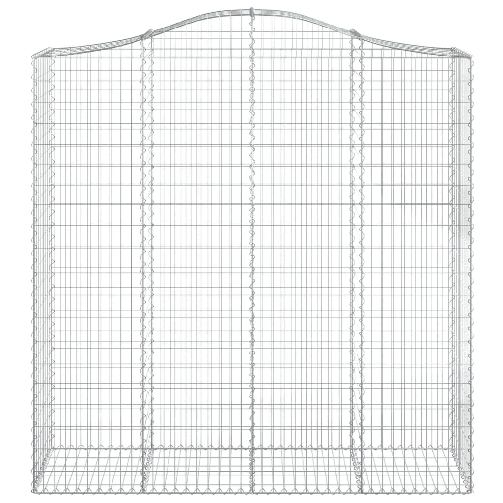 Išlenkti gabiono krepšiai, 2vnt., 200x50x200/220cm, geležis
