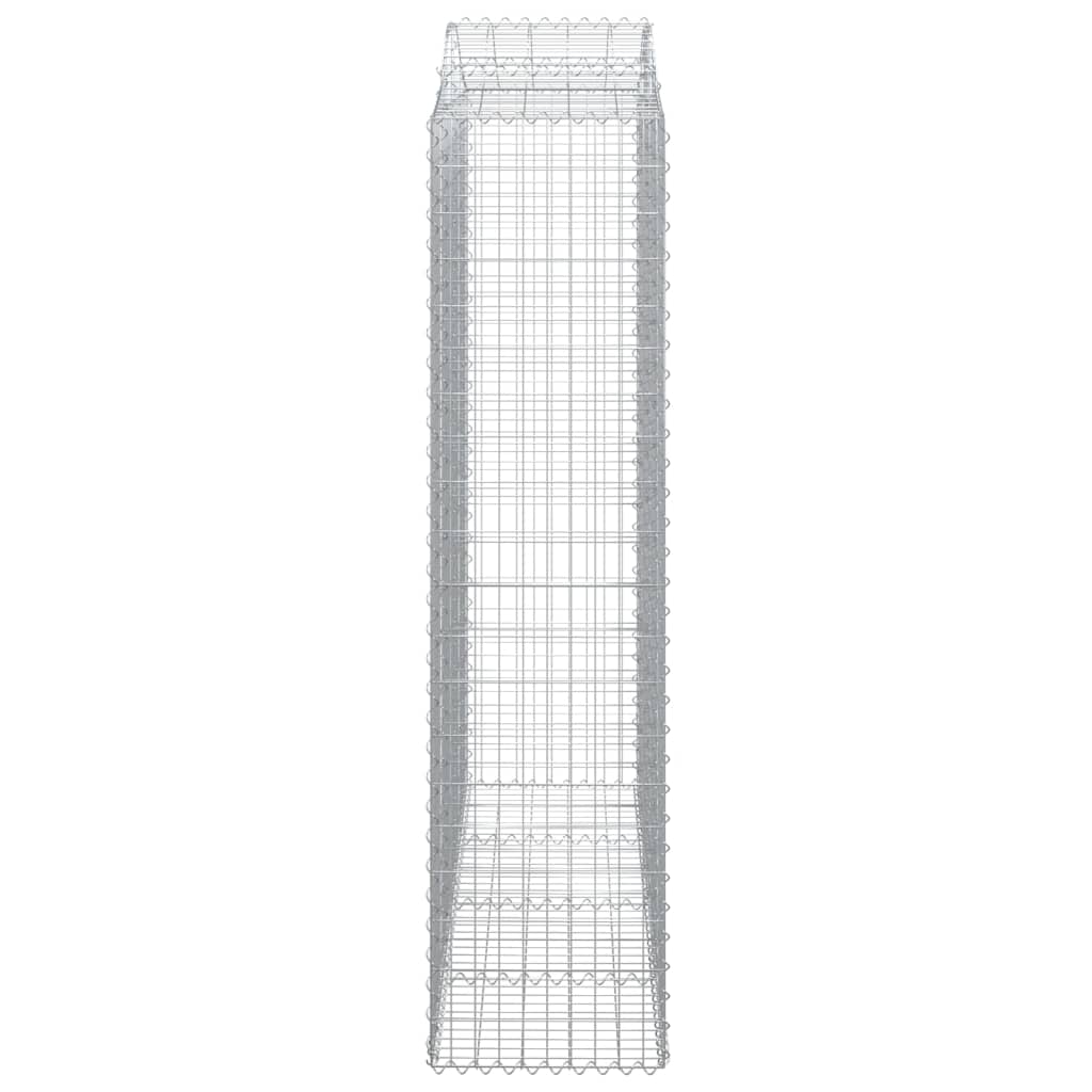 Išlenkti gabiono krepšiai, 2vnt., 200x50x200/220cm, geležis
