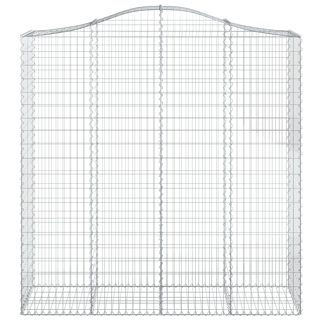 Išlenkti gabiono krepšiai, 4vnt., 200x50x200/220cm, geležis