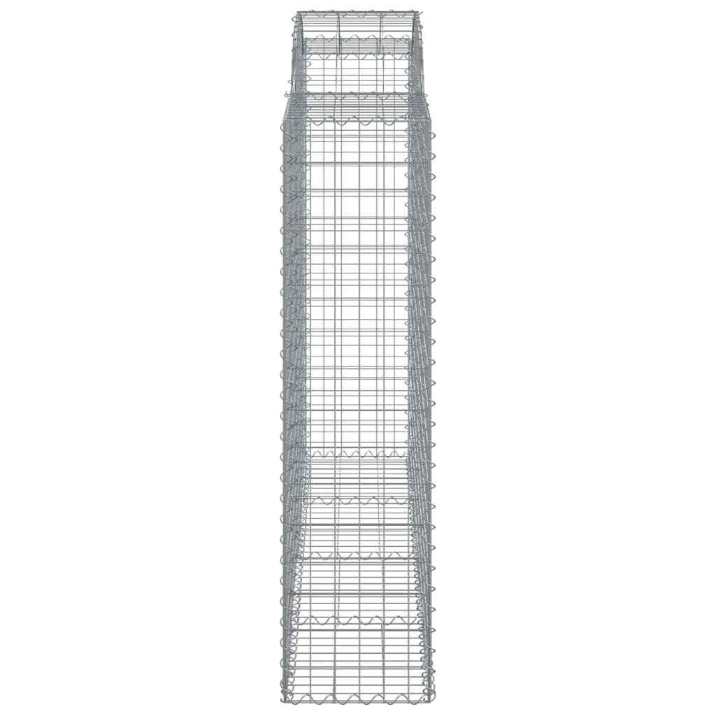 Išlenkti gabiono krepšiai, 12vnt., 200x50x160/180cm, geležis