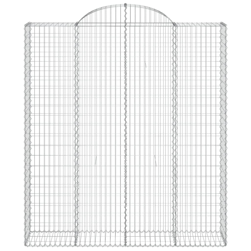 Išlenkti gabiono krepšiai, 13vnt., 200x50x220/240cm, geležis