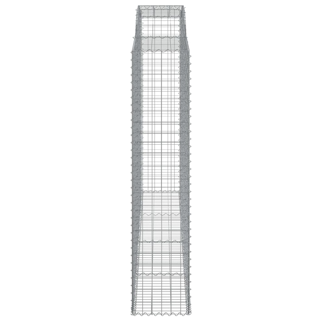 Arkiniai gabionų krepšeliai, 15 vnt., 300x50x220/240 cm, cinkuota geležis