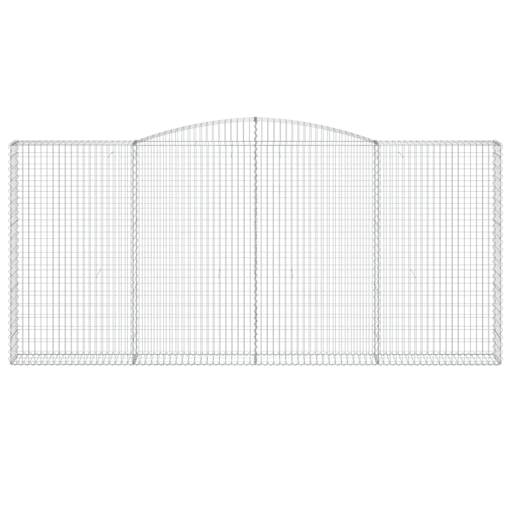 Išlenkti gabiono krepšiai, 15 vnt., 400x30x180/200cm, geležis