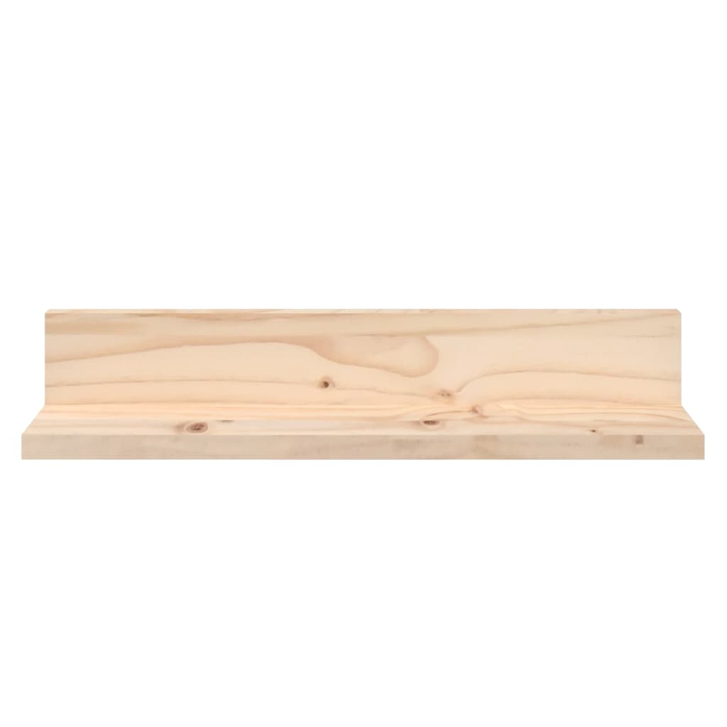 Sieninės lentynos, 2vnt., 50x11x9cm, pušies medienos masyvas