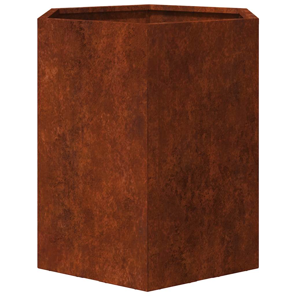 Lovelis, rūdžių spalvos, 40x40x45cm, Corten plienas