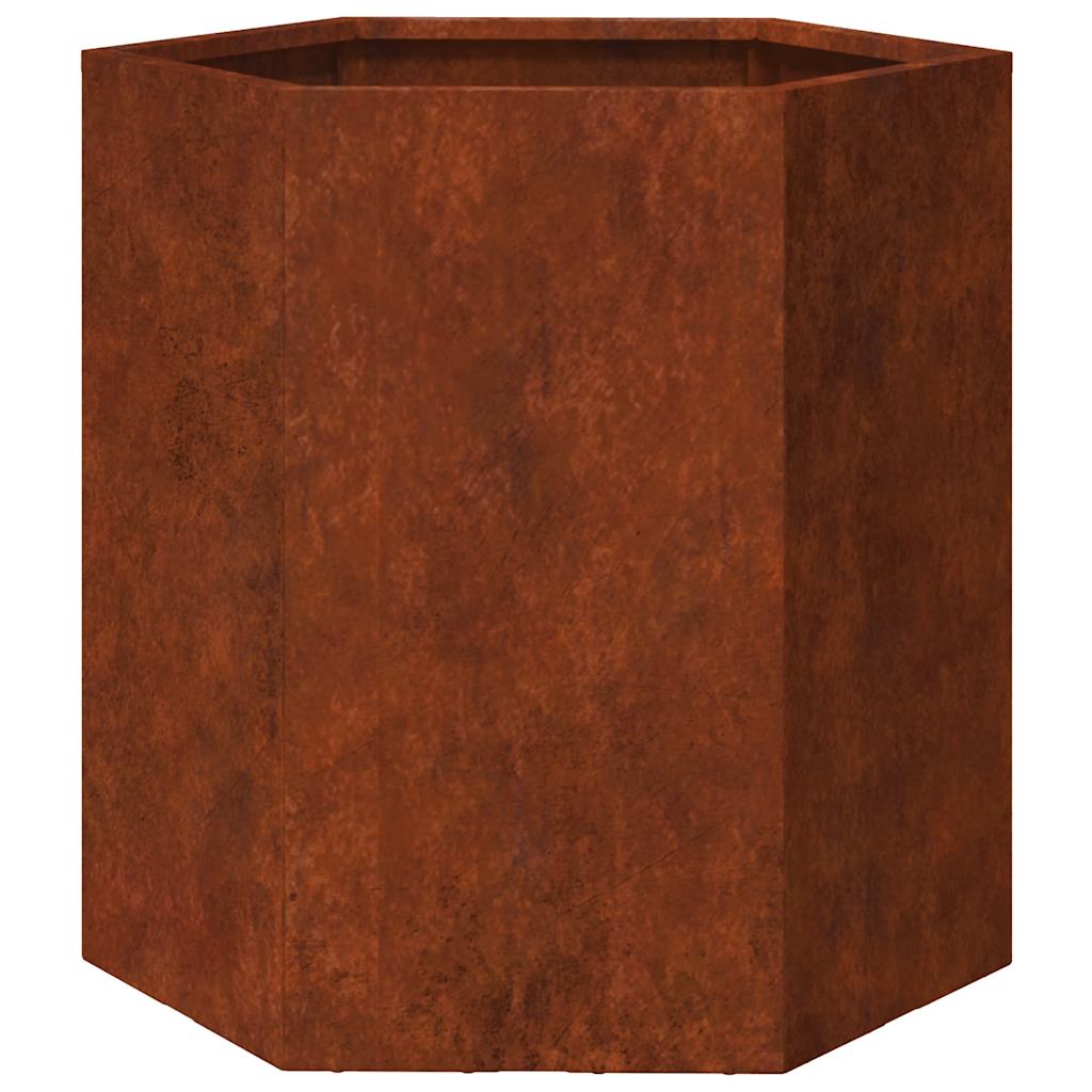 Lovelis, rūdžių spalvos, 40x40x45cm, Corten plienas