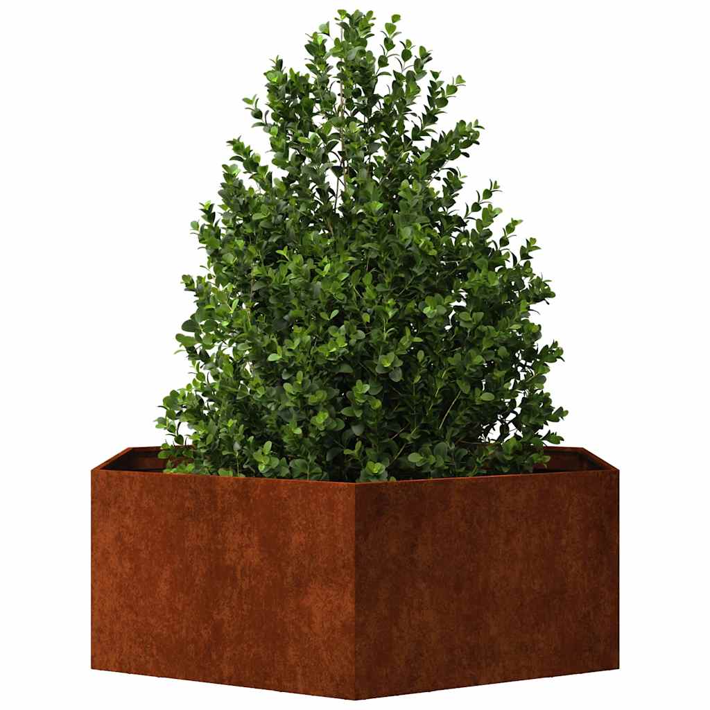 Lovelis, rūdžių spalvos, 138x120x45 cm, Corten plienas