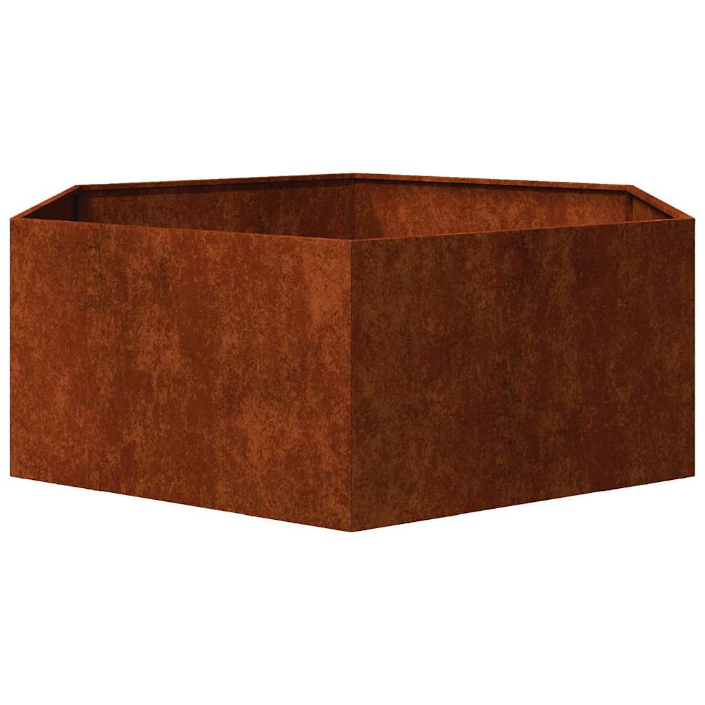 Lovelis, rūdžių spalvos, 138x120x45 cm, Corten plienas