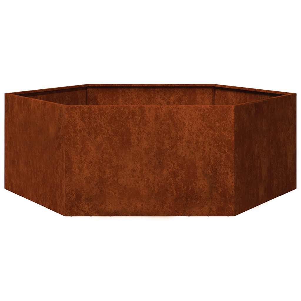Lovelis, rūdžių spalvos, 138x120x45 cm, Corten plienas