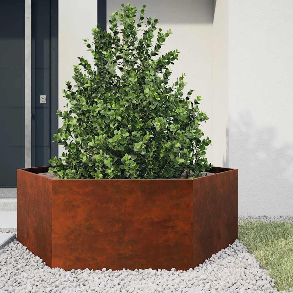 Lovelis, rūdžių spalvos, 138x120x45 cm, Corten plienas