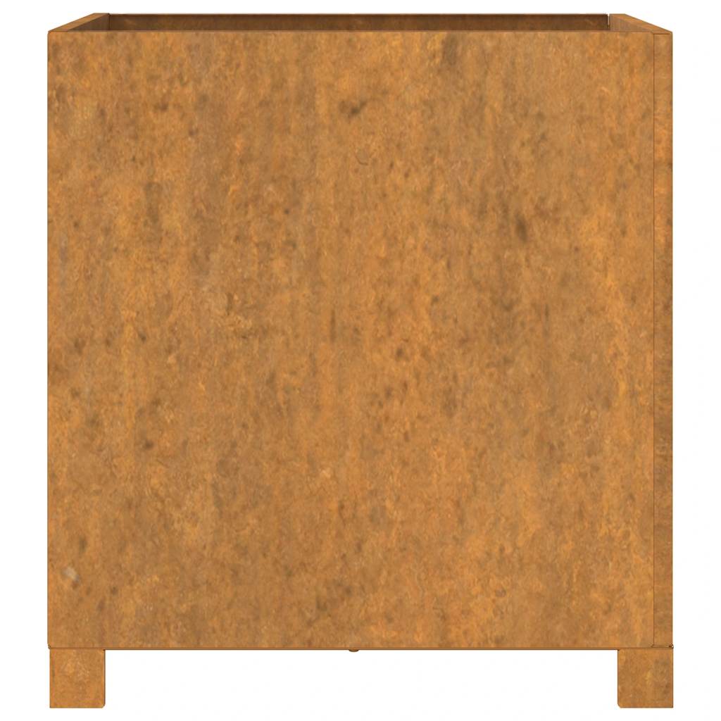 Lovelis su kojelėmis, rūdžių, 49x47x50cm, Corten plienas