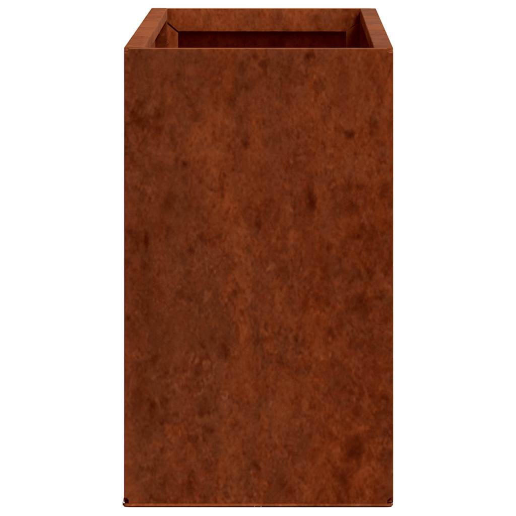 Sieniniai loveliai, 2vnt., rūdžių, 53x10x17cm, Corten plienas