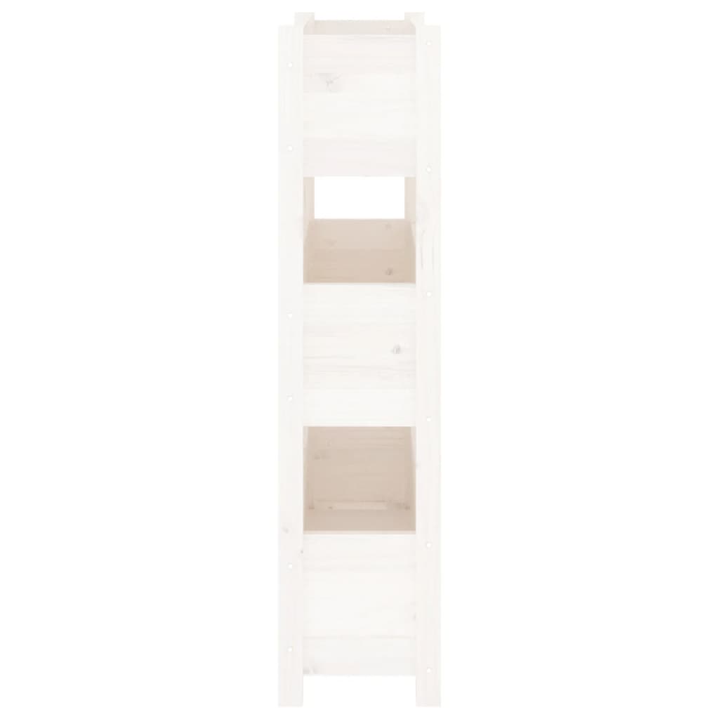 Lovelis, baltas, 77x25x104,5cm, pušies medienos masyvas