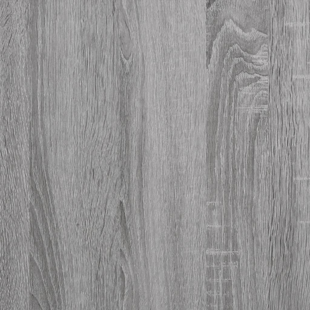 Sieninė lentyna, pilka ąžuolo, 102x30x29cm, apdirbta mediena