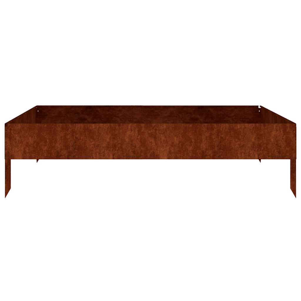 Aukštas sodo lovelis, 100x100x26cm, Corten plienas