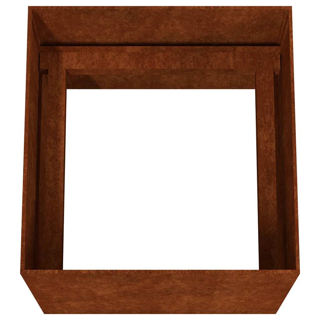 Lovelis, 40x41x40cm, Corten plienas