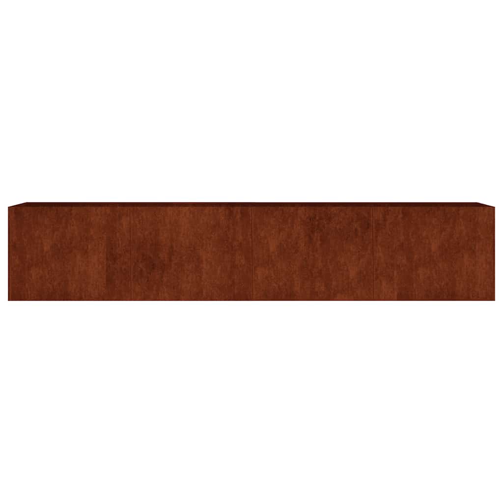 Aukštas sodo lovelis, 200x40x40cm, Corten plienas
