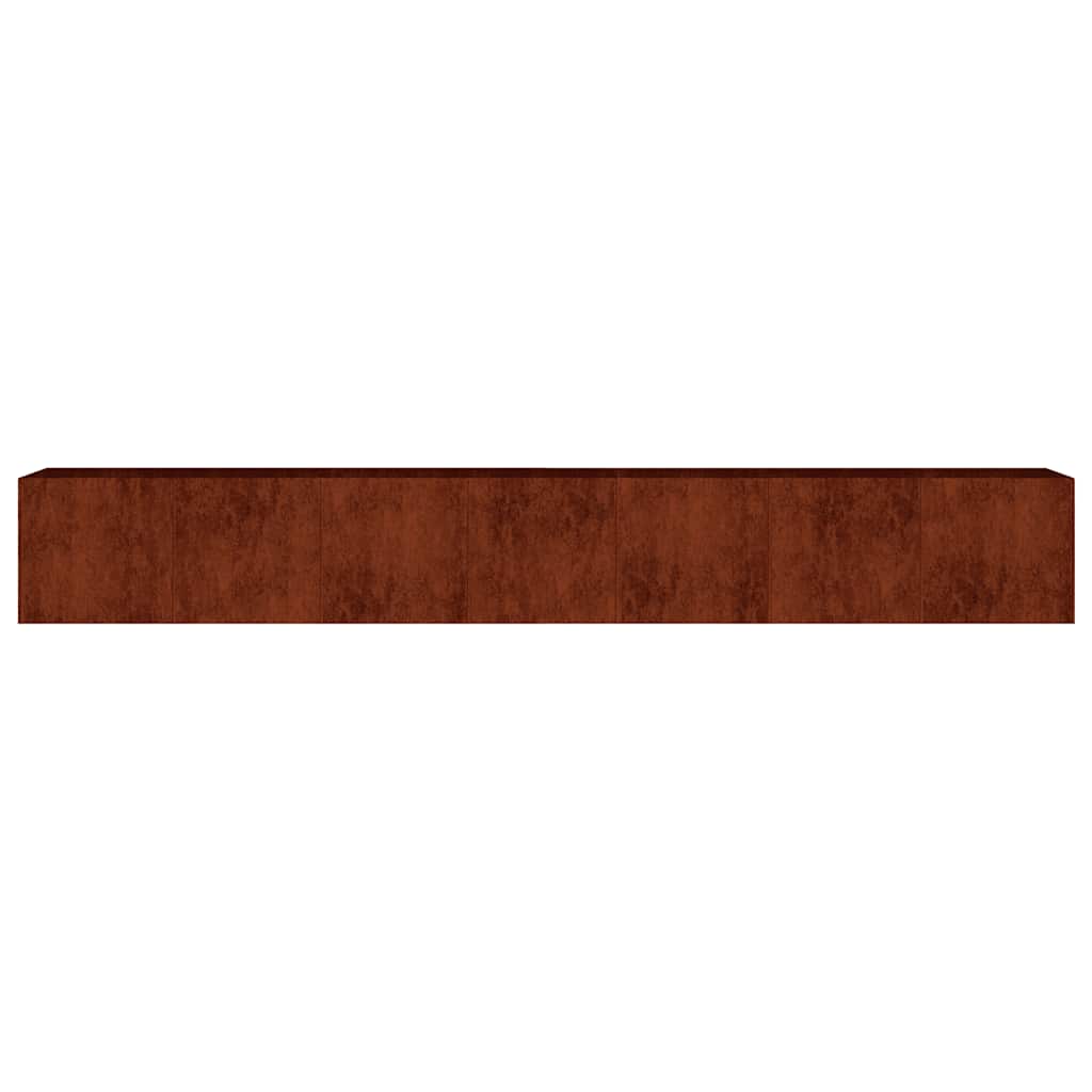 Aukštas sodo lovelis, 280x40x40cm, Corten plienas