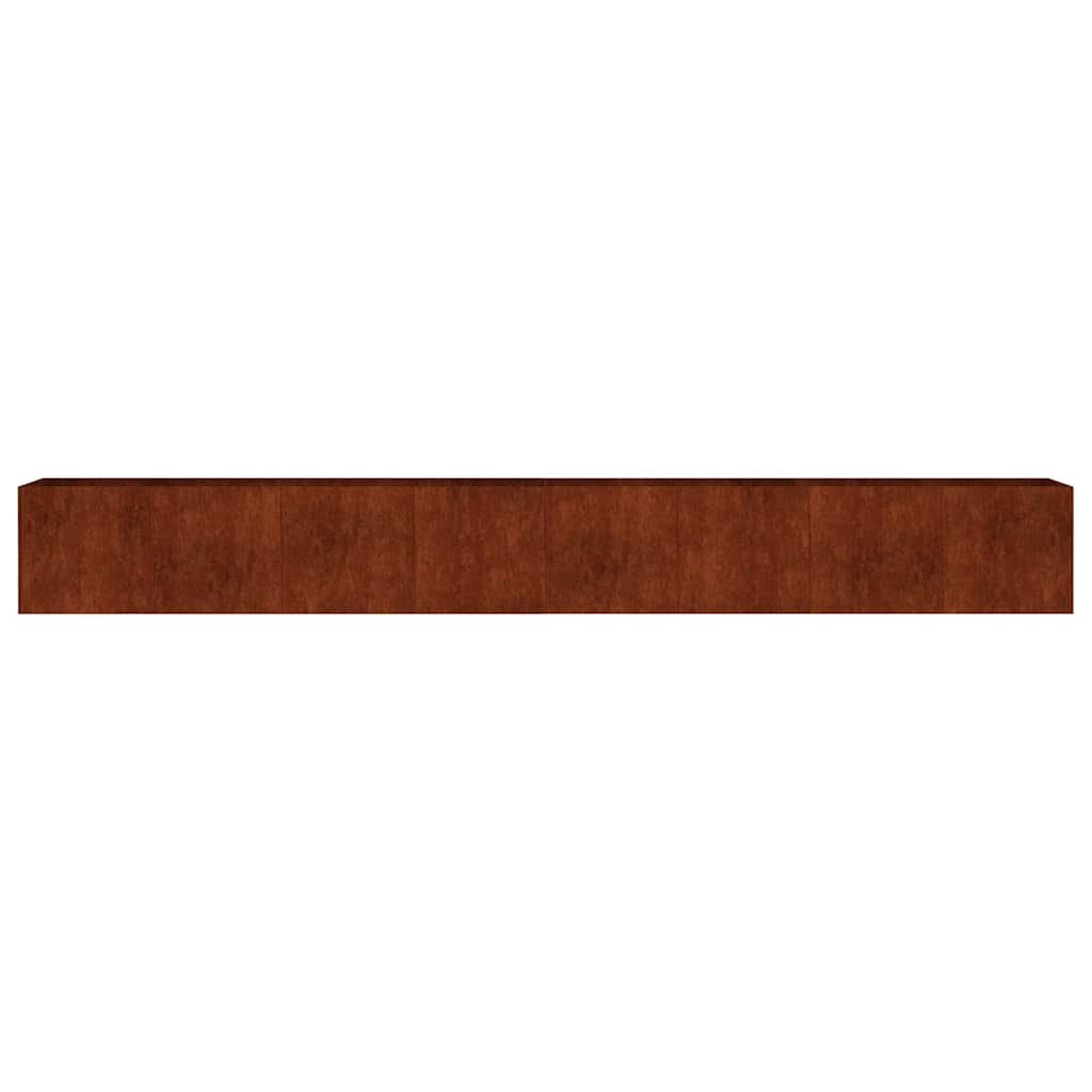 Aukštas sodo lovelis, 360x40x40cm, Corten plienas