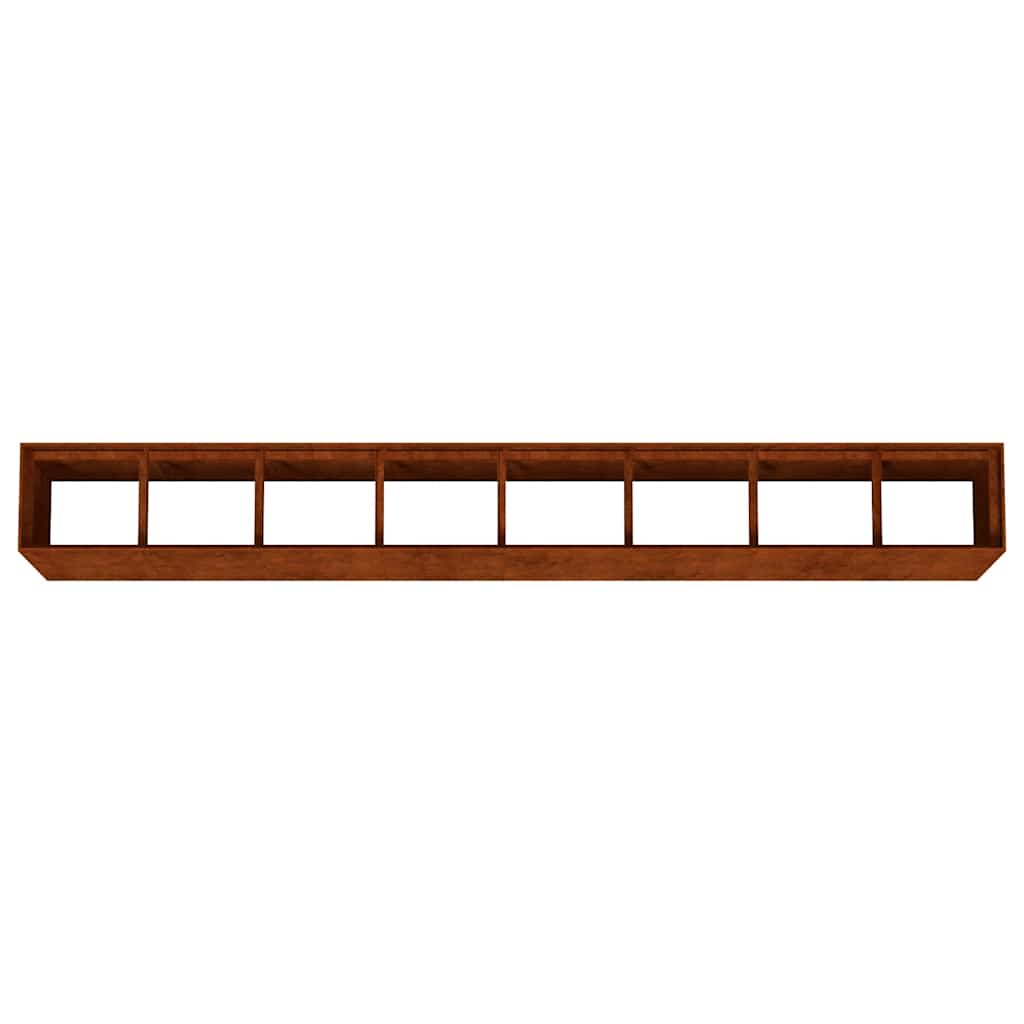 Aukštas sodo lovelis, 360x40x80cm, Corten plienas