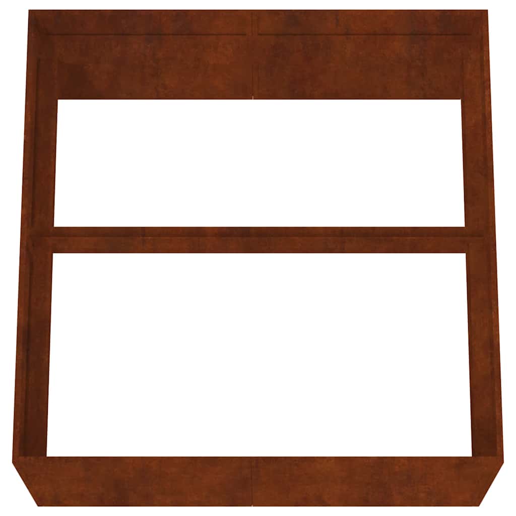 Lovelis, 80x80x40cm, Corten plienas