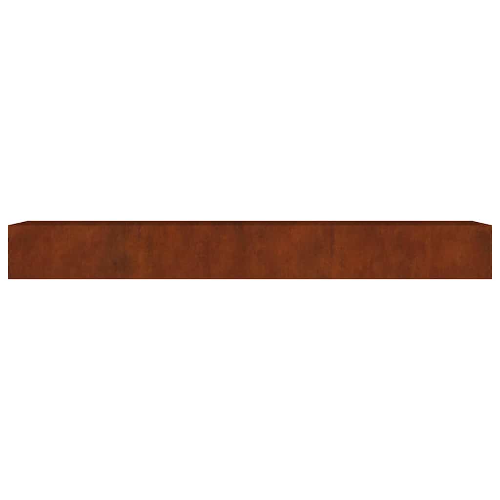 Aukštas sodo lovelis, 360x80x40cm, Corten plienas