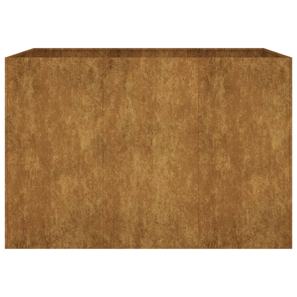 Aukštas sodo lovelis, 120x80x80cm, Corten plienas