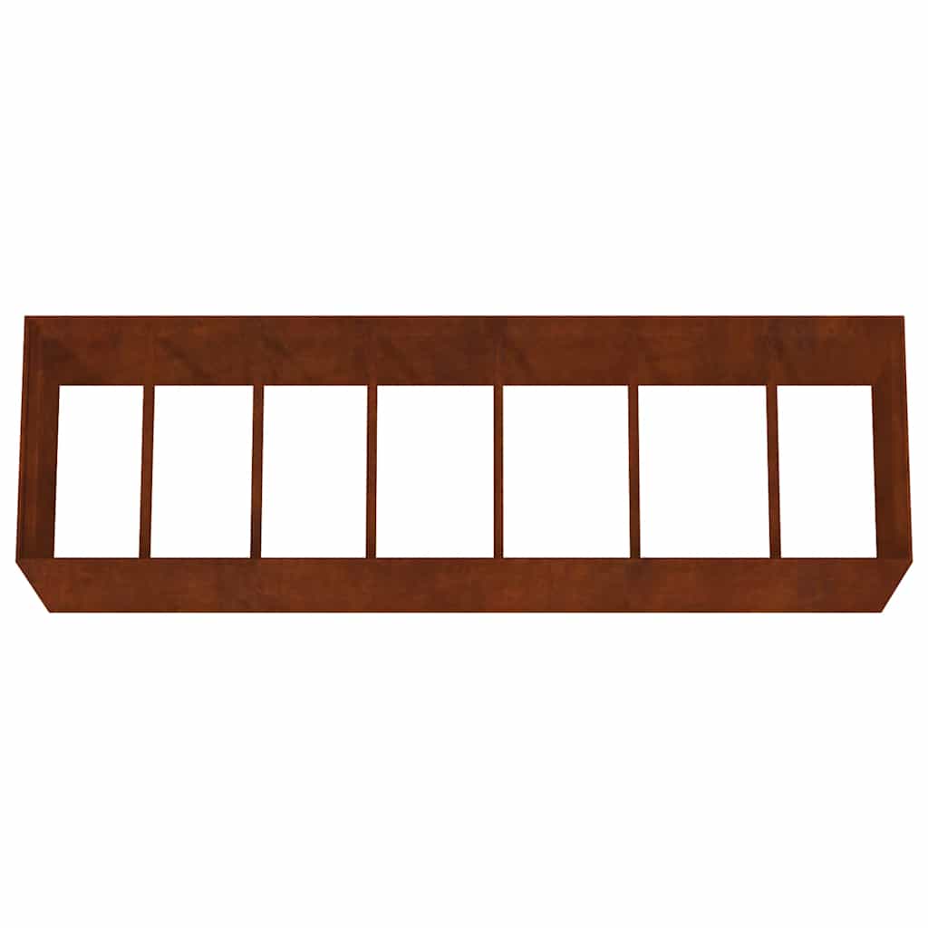 Aukštas sodo lovelis, 280x80x80cm, Corten plienas