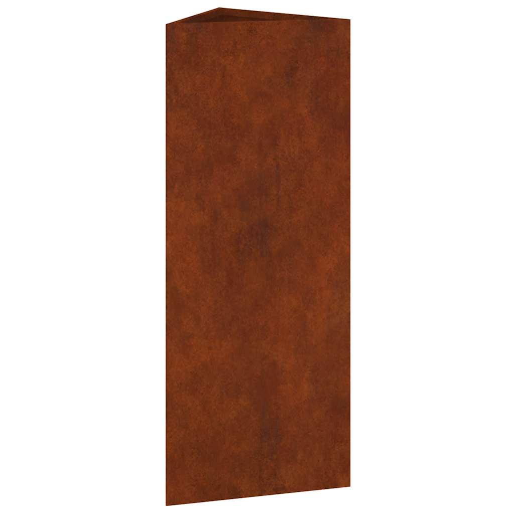 Sodo lovelis, 30x26x75cm, Corten plienas