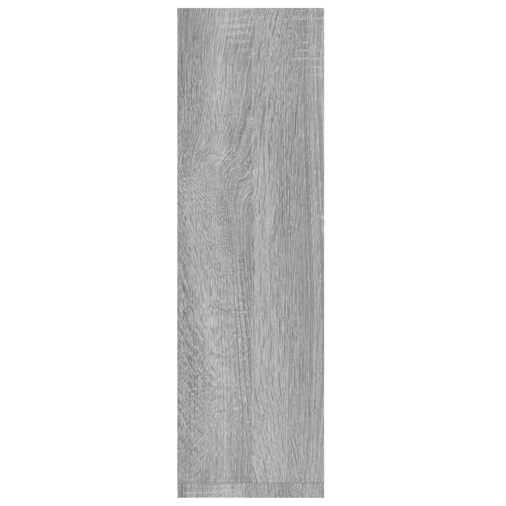 Sieninės lentynos, 2vnt., pilkos ąžuolo, 50x15x50cm, mediena